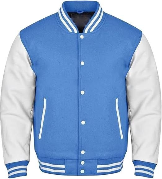 Classic Varsity Jacket – Premium Wool & Leather Design